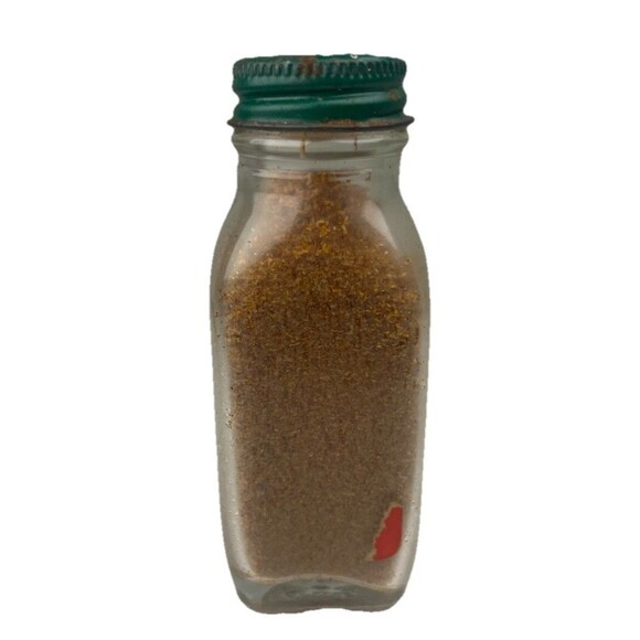 Mid 20th Century McCormick Garlic Powder Full Spice Jar Bottle Vintage New Rusty - Picture 4 of 5